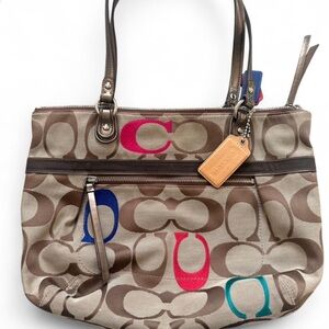 Coach poppy tote bag